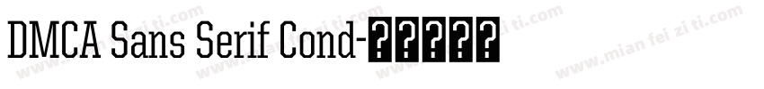 DMCA Sans Serif Cond字体转换